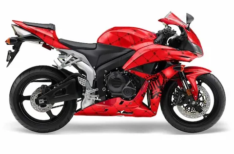 Honda CBR 600 RR with the Reloaded Red graphic kit